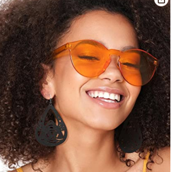 NEW Wood Earrings  BoHo Dangle Earring Lightweight Wooden Big Earrings Scroll - Picture 11 of 12